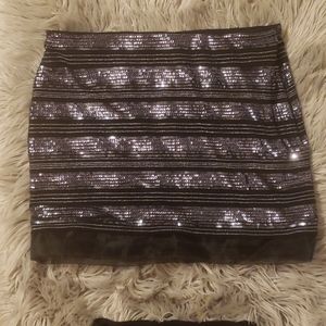 Express sequin skirt